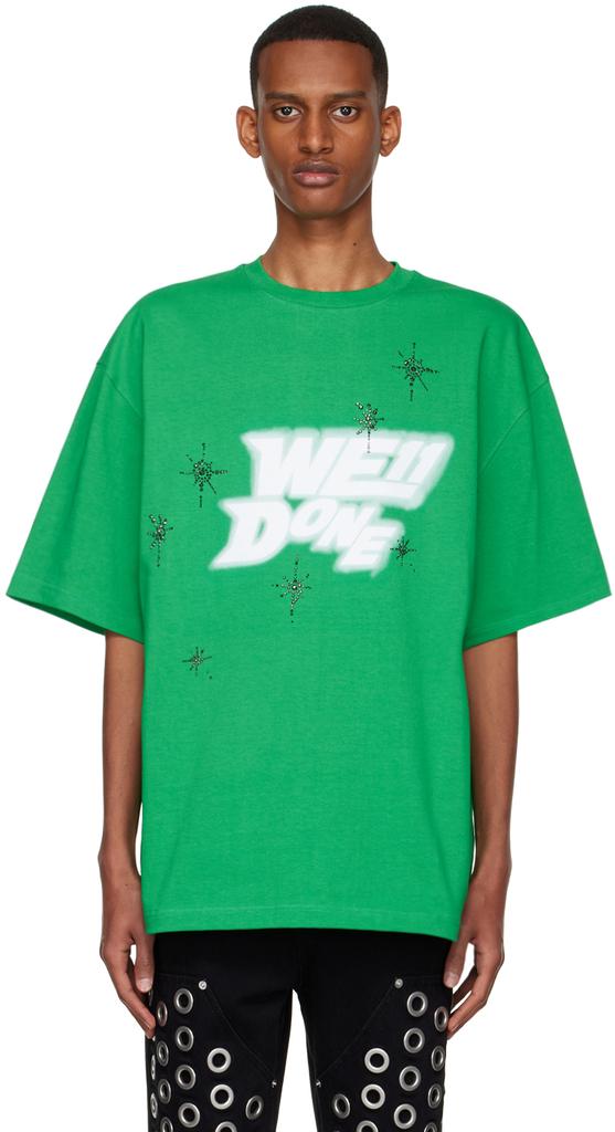 Green Cotton T-Shirt商品第1张图片规格展示
