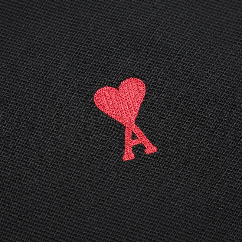 AMIPARIS Logo字母印花Polo领修身短袖Polo衫 男女同款 商品