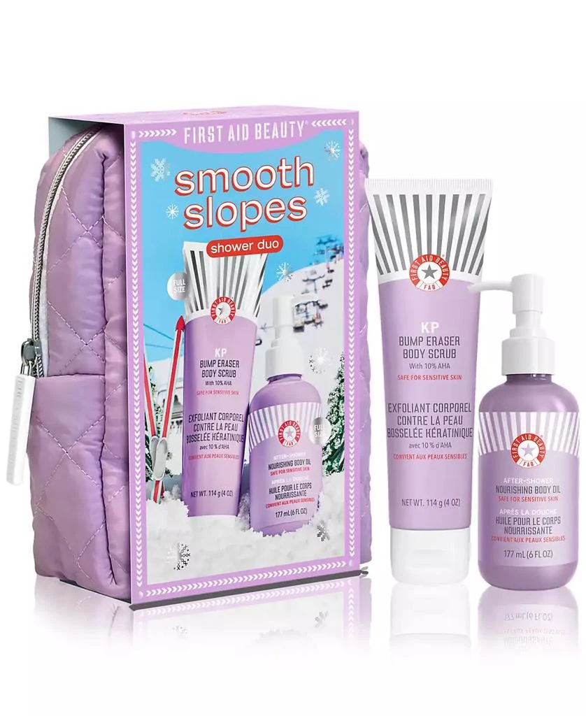 商品First Aid Beauty|Snowed In with Smooth Skin¿ - Exfoliating Body Holiday Gift Set and Travel Bag,价格¥299,第1张图片