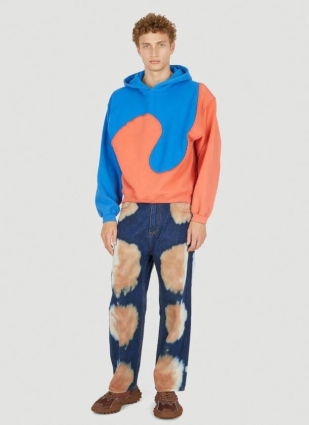 商品ERL|Swirl Hooded Sweatshirt in Blue,价格¥739,第2张图片详细描述