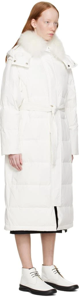 商品Yves Salomon|White Quilted Down Jacket,价格¥11181,第2张图片详细描述