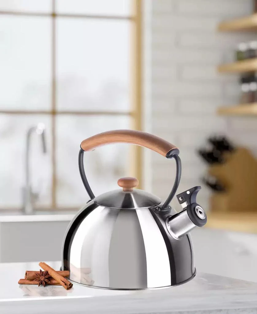 商品Oggi|2.5 Litre Whistling Tea Kettle with Wood Handle,价格¥263,第2张图片详细描述