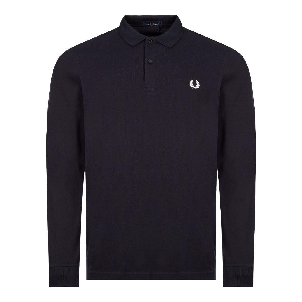 Fred Perry Long Sleeve Polo - Navy商品第1张图片规格展示