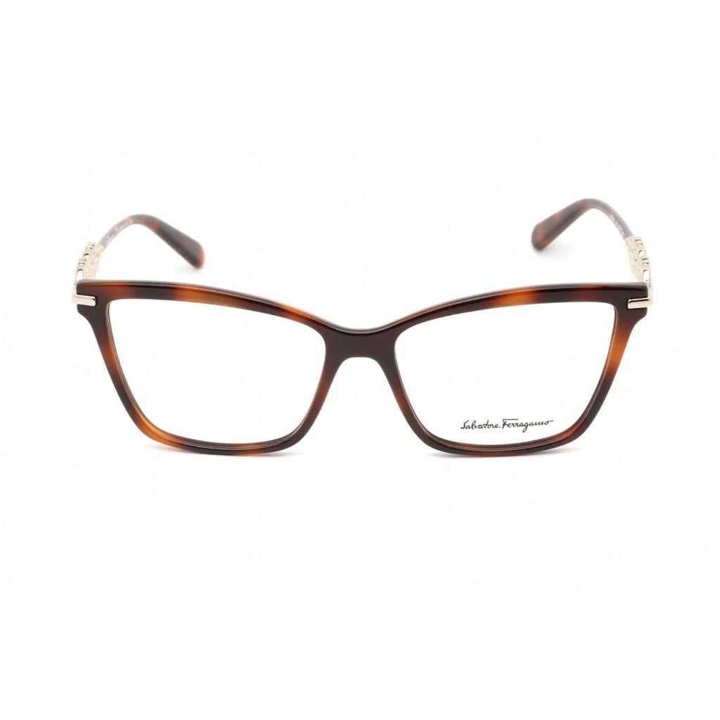 商品Salvatore Ferragamo|Salvatore Ferragamo Women's Eyeglasses - Tortoise Plastic Cat Eye Frame | SF2921 214,价格¥502,第2张图片详细描述