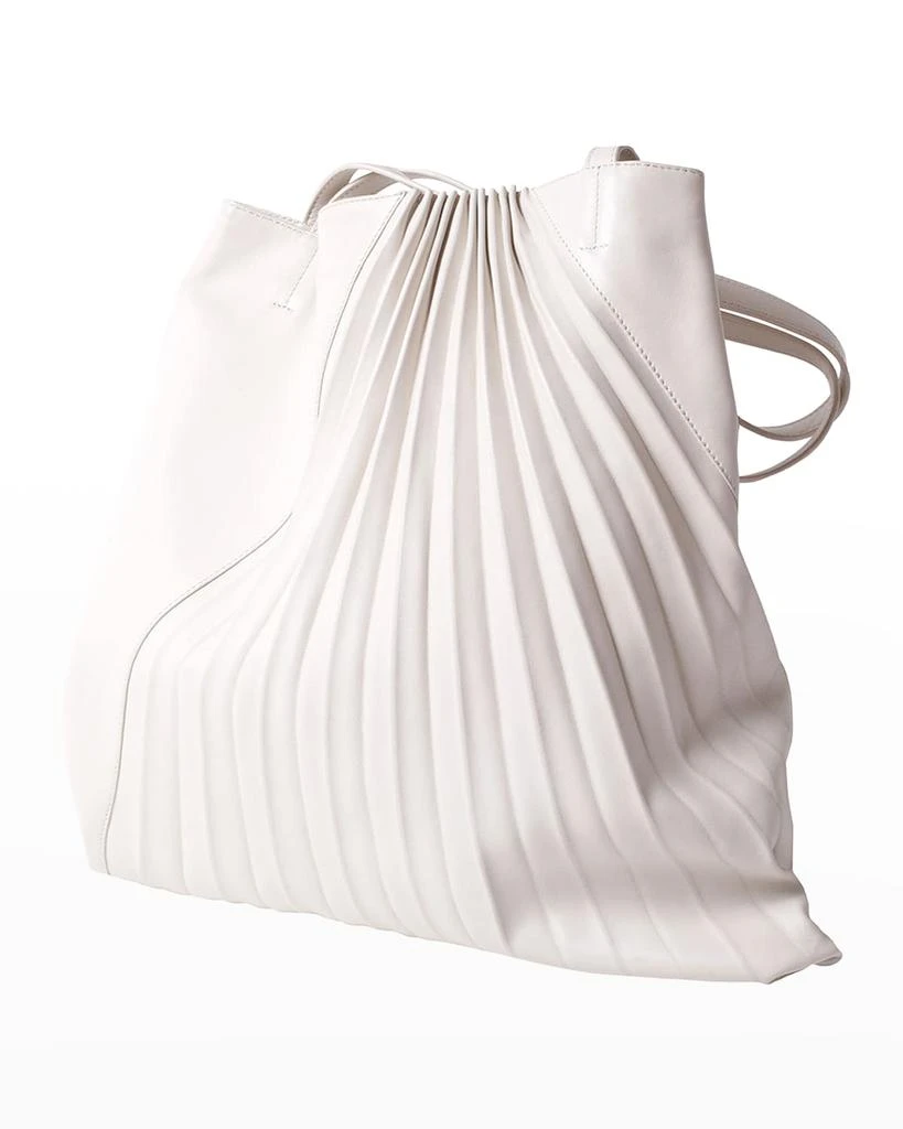 商品Sabrina Zeng|Chiaroscuro Pleated Lambskin Tote Bag,价格¥4652,第3张图片详细描述
