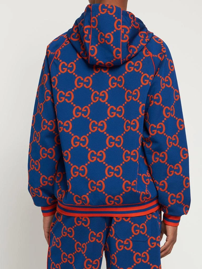商品Gucci|Gg Technical Jacquard Hooded Sweatshirt,价格¥16608,第2张图片详细描述