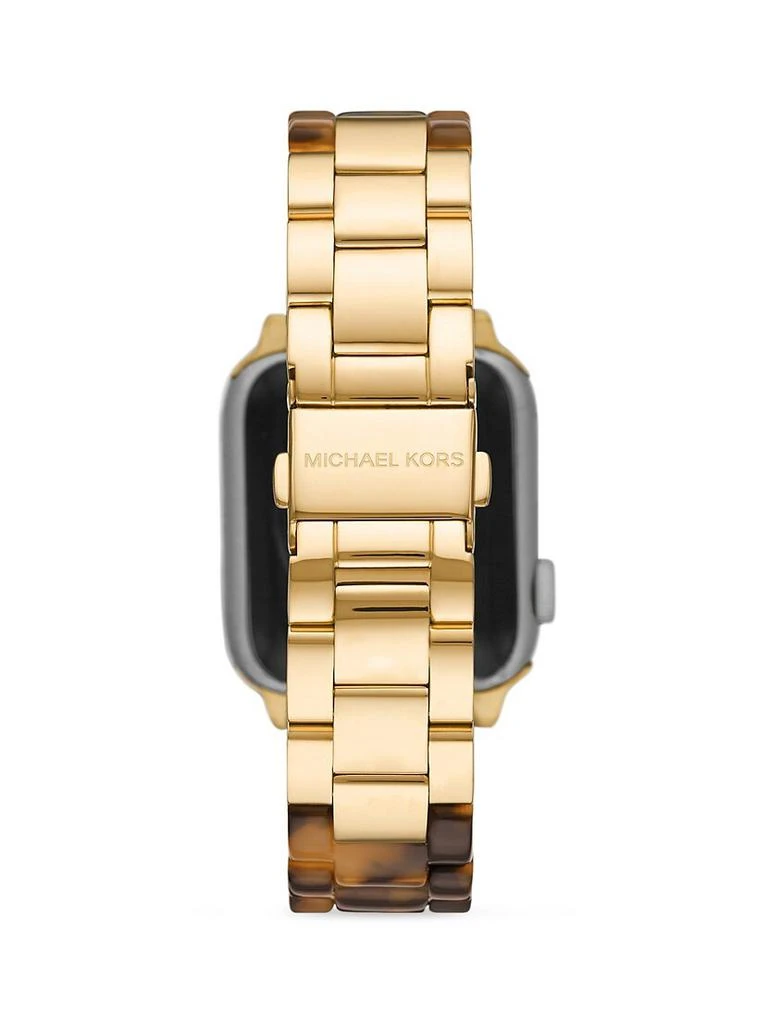 商品Michael Kors|Apple Watch® Goldtone Stainless Steel & Tortoise Bracelet,价格¥1152,第3张图片详细描述