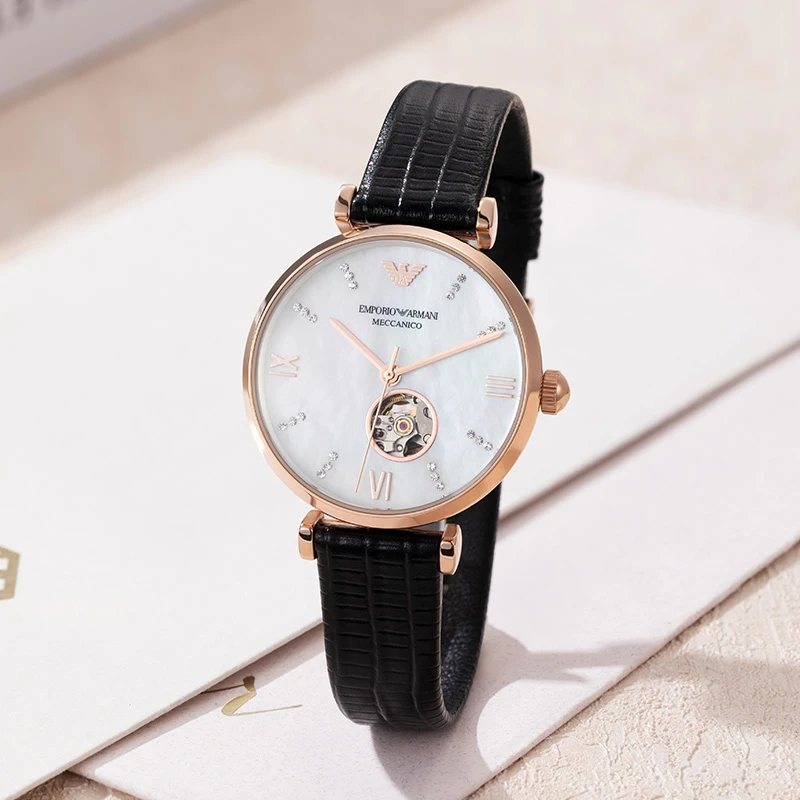 阿玛尼ARMANI 手表 满天星手表时尚镶钻女士机械腕表 AR60047 商品