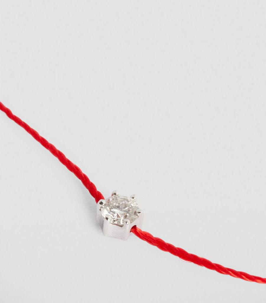 White Gold and White Diamond Absolu Thread Bracelet商品第3张图片规格展示
