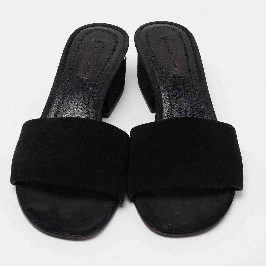 商品[二手商品] Alexander Wang|Alexander Wang Black Suede Lou Slide Sandals Size 36,价格¥813,第3张图片详细描述