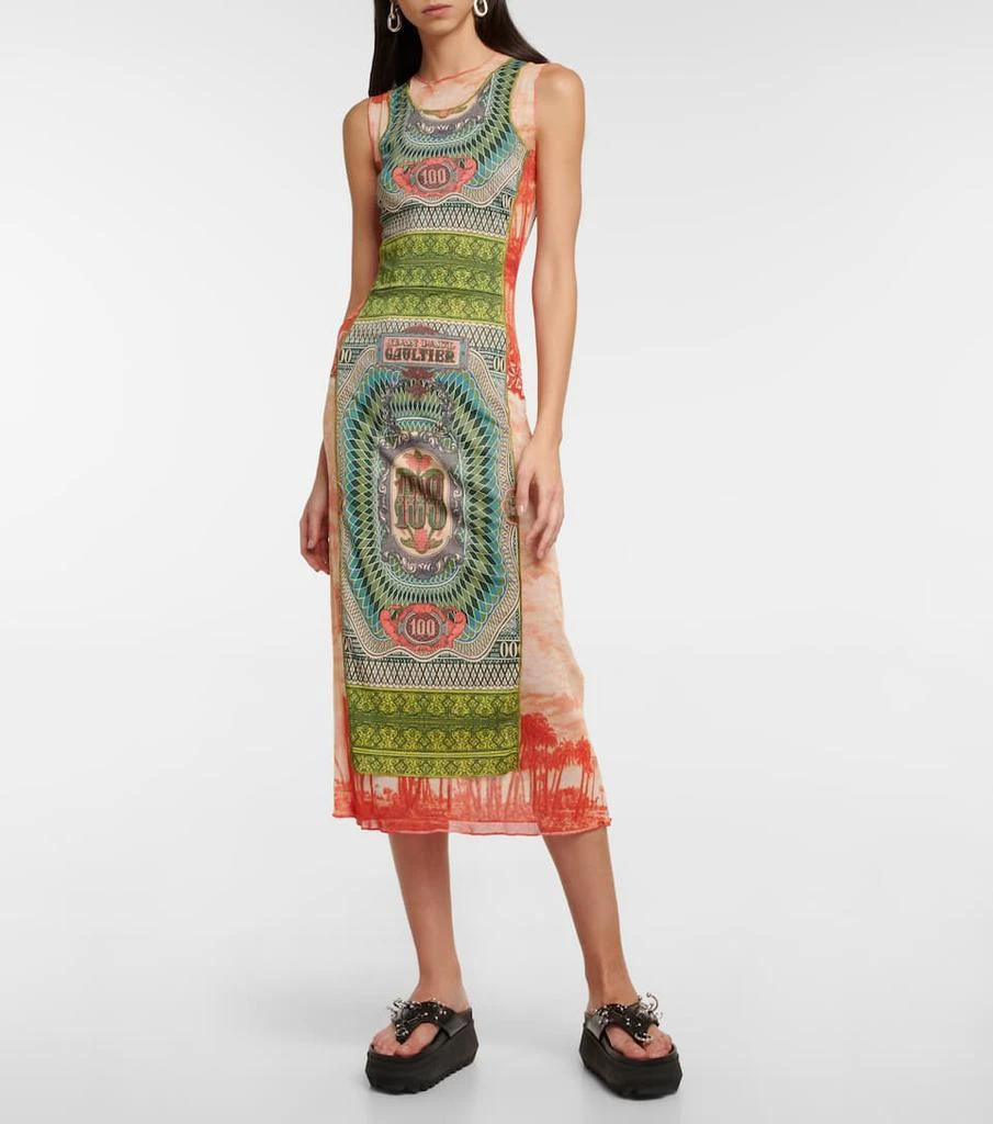 商品Jean Paul Gaultier|Printed tulle maxi dress,价格¥3479,第2张图片详细描述