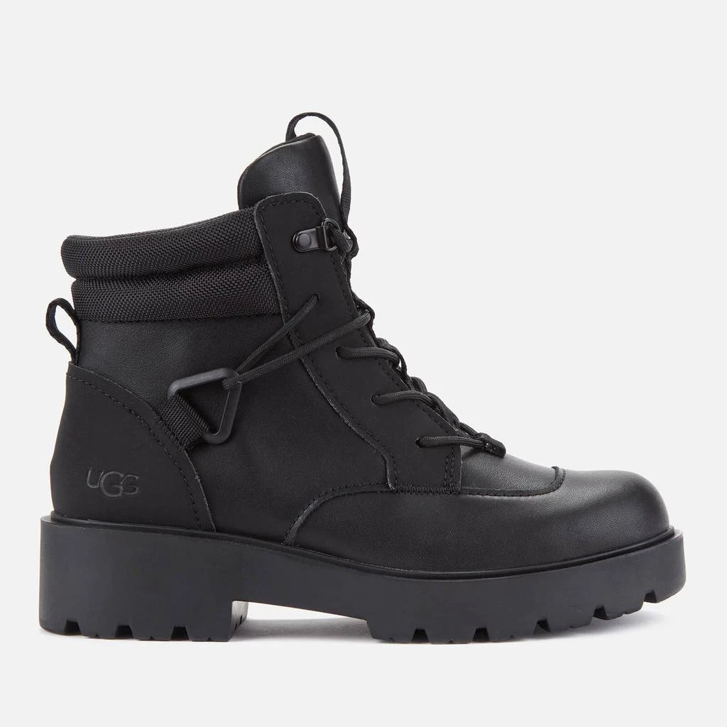 商品UGG|UGG Women's Tioga Waterproof Leather Hiking Style Boots - Black,价格¥707,第1张图片