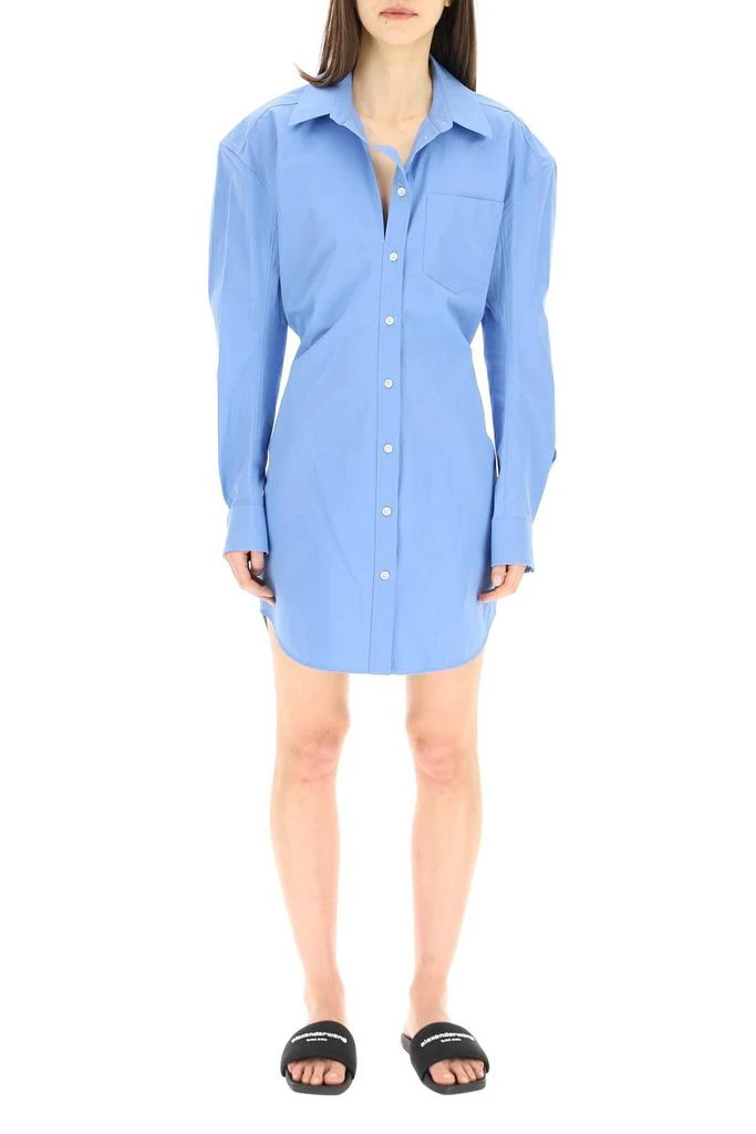 商品Alexander Wang|Alexander Wang Fitted Buttoned Mini Shirt Dress,价格¥3324,第2张图片详细描述