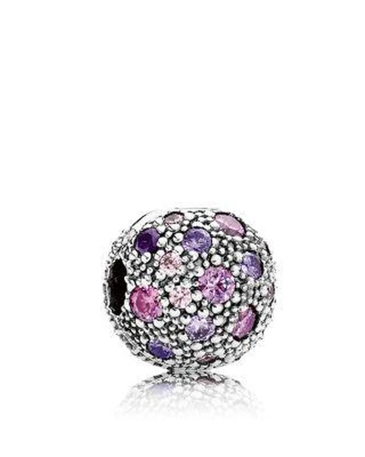 商品PANDORA|Moments Collection Sterling Silver & Cubic Zirconia Cosmic Stars Clip,价格¥389,第1张图片