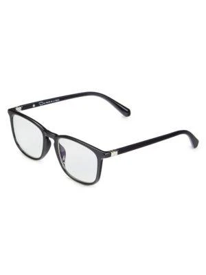 商品Oscar de la Renta|55MM Square Blue Light Blocking Reading Glasses,价格¥151,第2张图片详细描述