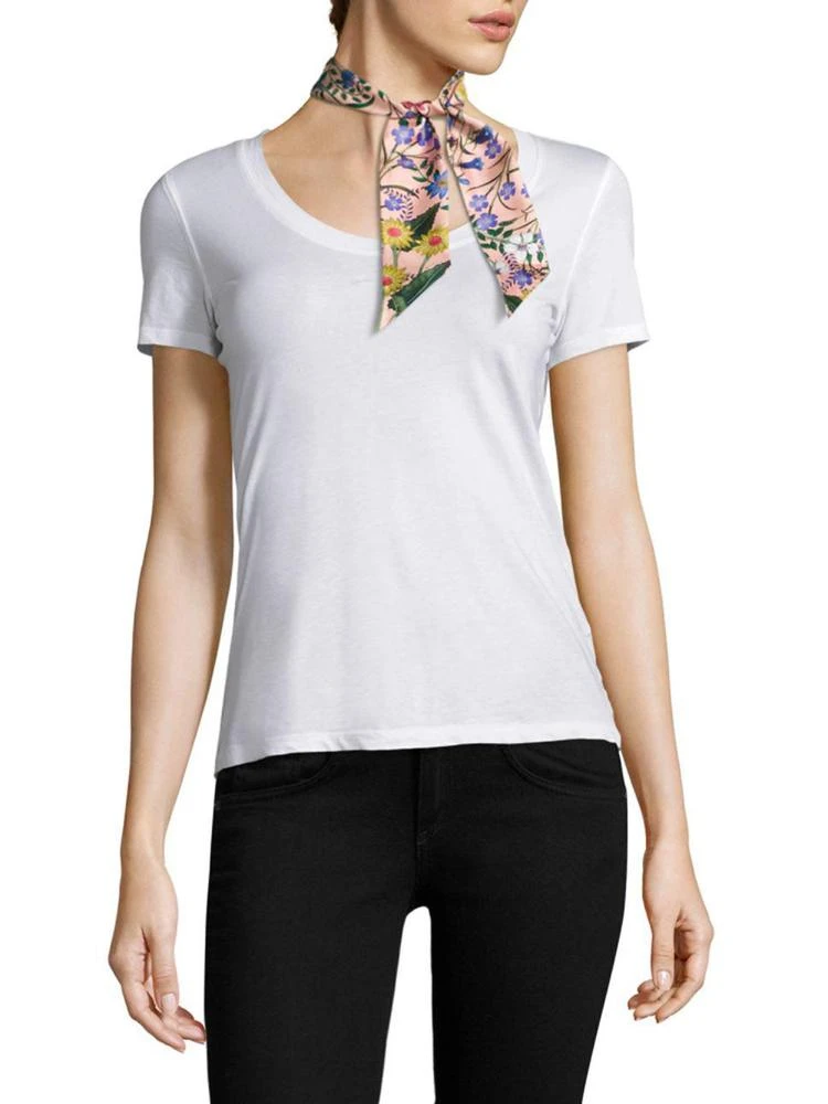 商品Gucci|Flora-Print Silk Twill Neck Bow,价格¥1387,第1张图片