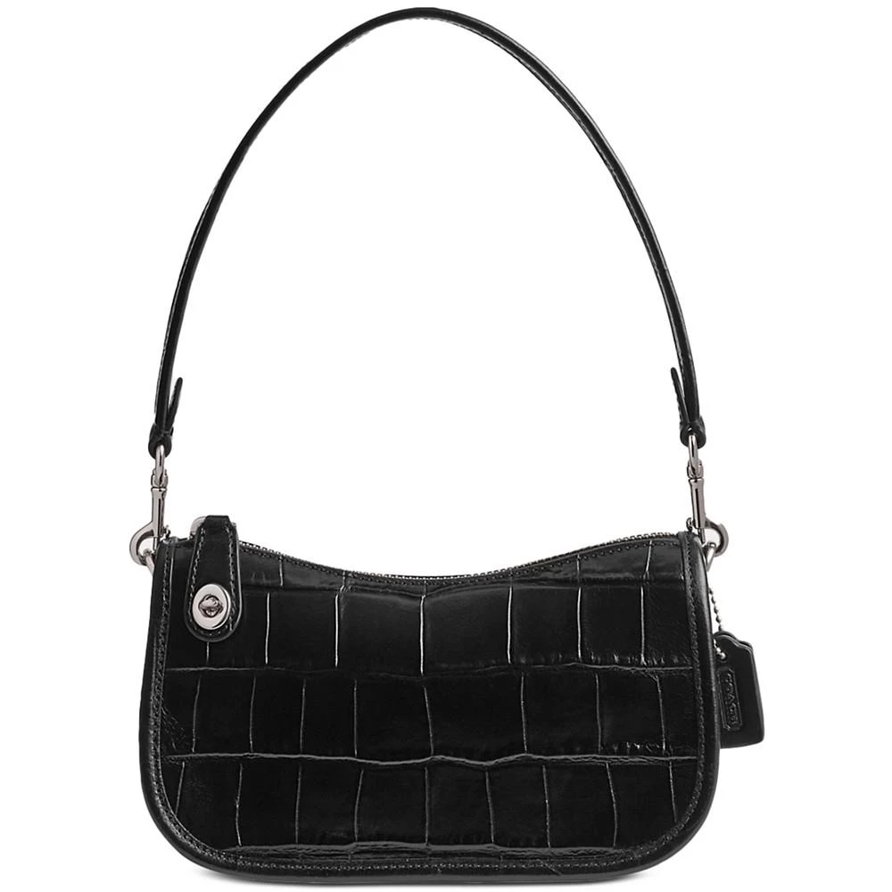 商品Coach|Embossed Croc Leather Swinger 20 Shoulder Bag,价格¥2020,第1张图片
