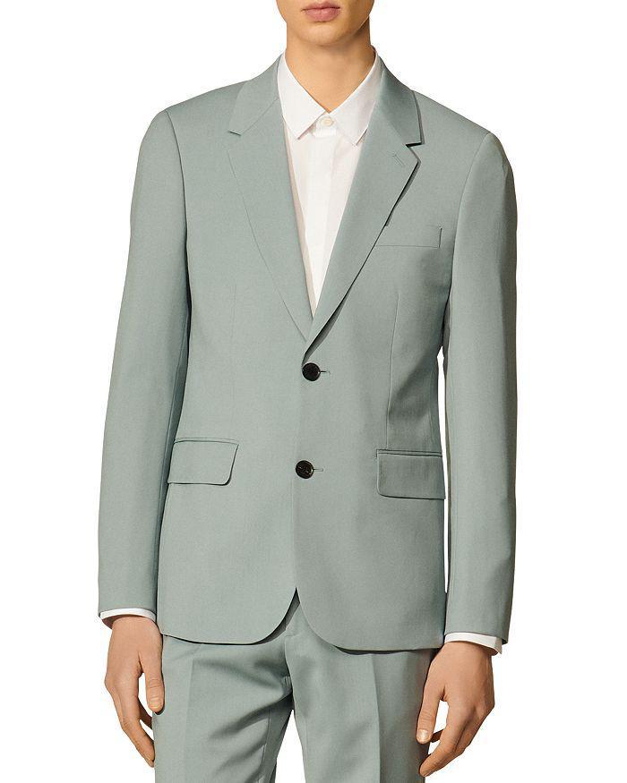 商品Sandro|Formal Storm Wool Suit Jacket,价格¥3006,第3张图片详细描述