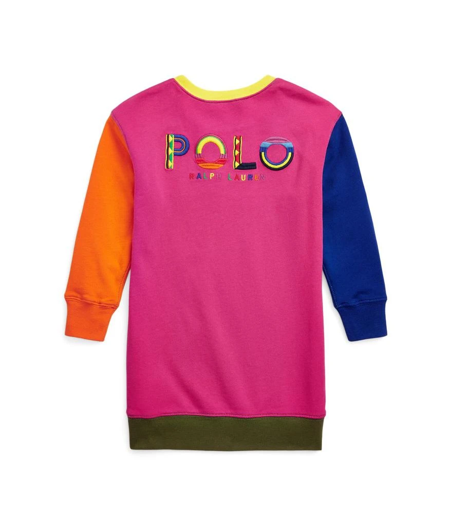 商品Ralph Lauren|Color-Blocked Spa Terry Sweatshirt Dress (Toddler),价格¥376,第2张图片详细描述