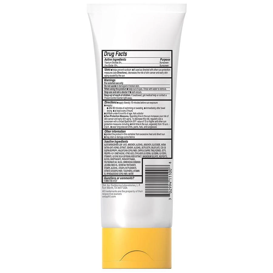 商品Cetaphil|Sheer Mineral Sunscreen SPF 30 Face & Body Lotion Fragrance Free,价格¥58,第2张图片详细描述