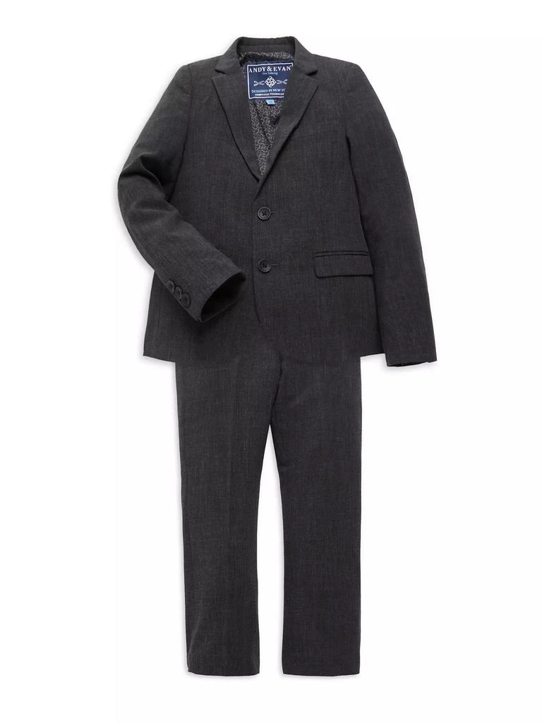 商品Andy & Evan|Boy's 2-Piece Twill Suit Set,价格¥784,第1张图片