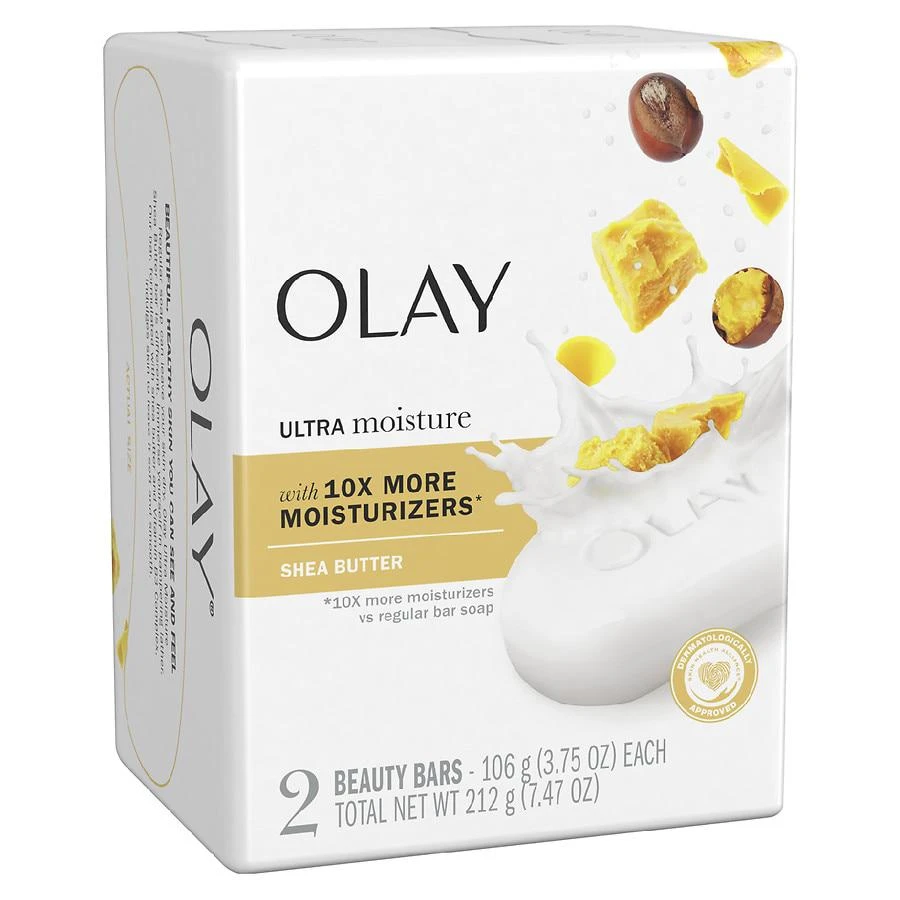 商品Olay|Ultra Moisture Bath Soap Bars Shea Butter 2 bars, 3.75 oz each,价格¥22,第2张图片详细描述