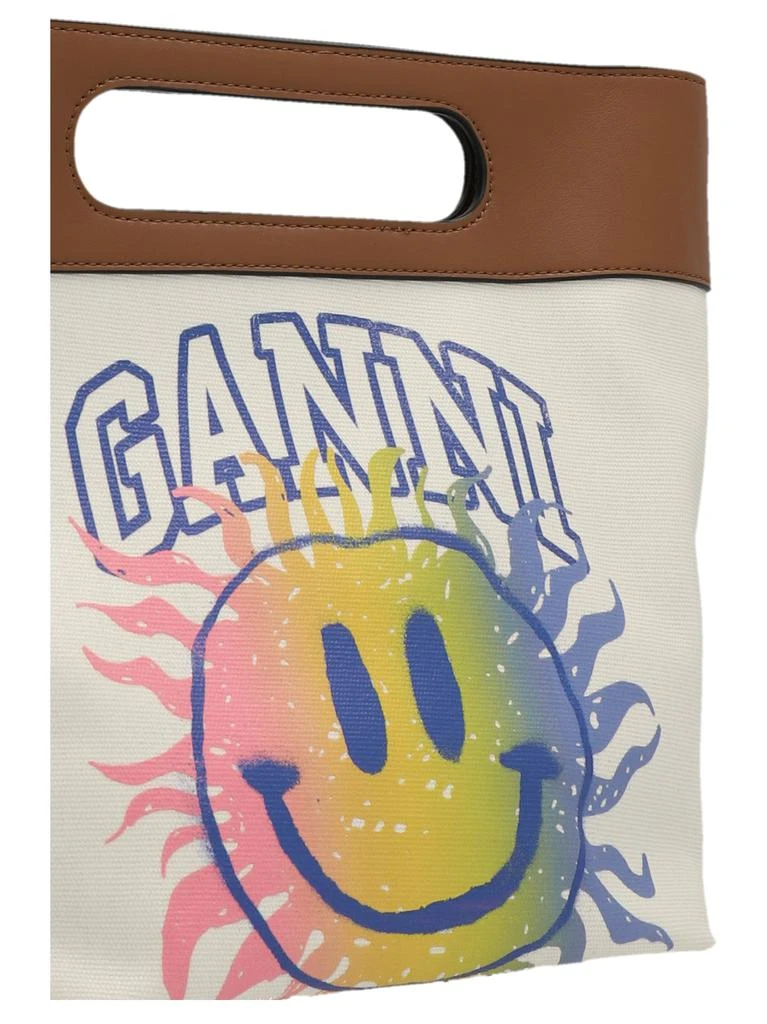 商品Ganni|Logo print shopping bag,价格¥1053,第3张图片详细描述