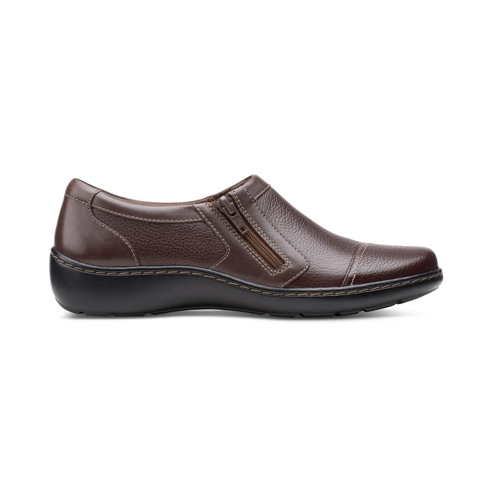 商品Clarks|Women's Cora Giny Cushioned Zip Loafer Flats,价格¥396,第2张图片详细描述