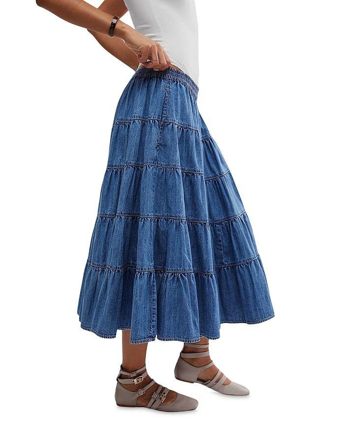 商品Free People|Full Swing Chambray Midi Skirt,价格¥734,第4张图片详细描述