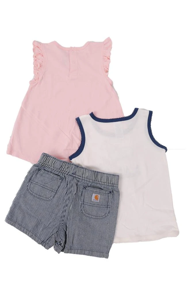 商品Carhartt|(CG9788) SS Horse T-Shirt, Tank Bodysuit & Stripe Short Set - Indigo Ticking Stripe,价格¥224-¥229,第2张图片详细描述