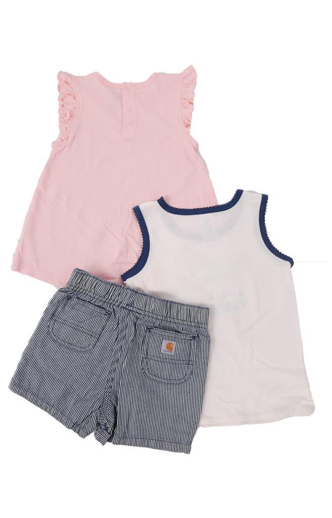 商品Carhartt|(CG9788) SS Horse T-Shirt, Tank Bodysuit & Stripe Short Set - Indigo Ticking Stripe,价格¥237-¥242,第4张图片详细描述