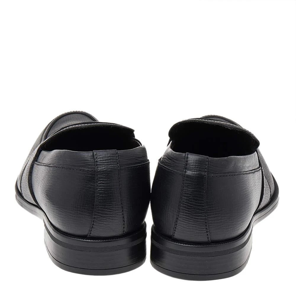 商品[二手商品] Zegna|Ermenegildo Zegna Black Leather Slip on Loafers Size 41,价格¥1928,第5张图片详细描述
