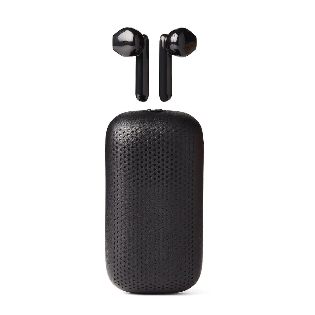 商品Lexon|Lexon Speaker + Ear Buds Duo - Black,价格¥274,第1张图片