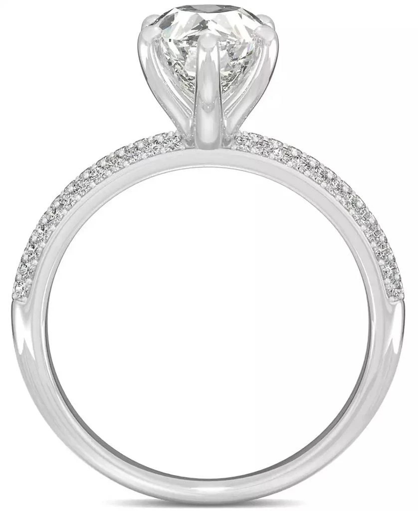 商品Charles & Colvard|Moissanite Pear Engagement Ring (2-3/8 ct. t.w. DEW) in 14k White Gold,价格¥9533,第4张图片详细描述