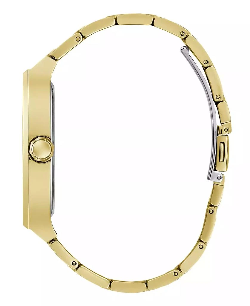 商品GUESS|Men's Analog Gold-Tone 100% Steel Watch 42mm,价格¥514,第2张图片详细描述