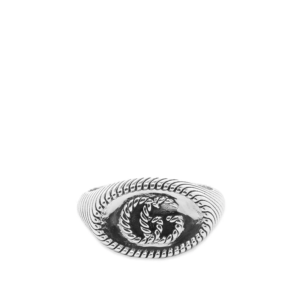 商品Gucci|Gucci Chevron Marmont 12mm Ring,价格¥1272,第1张图片