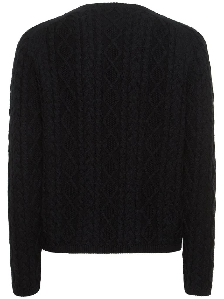 商品Max Mara|Arte Cotton Blend Cable Knit Sweater,价格¥2591,第4张图片详细描述