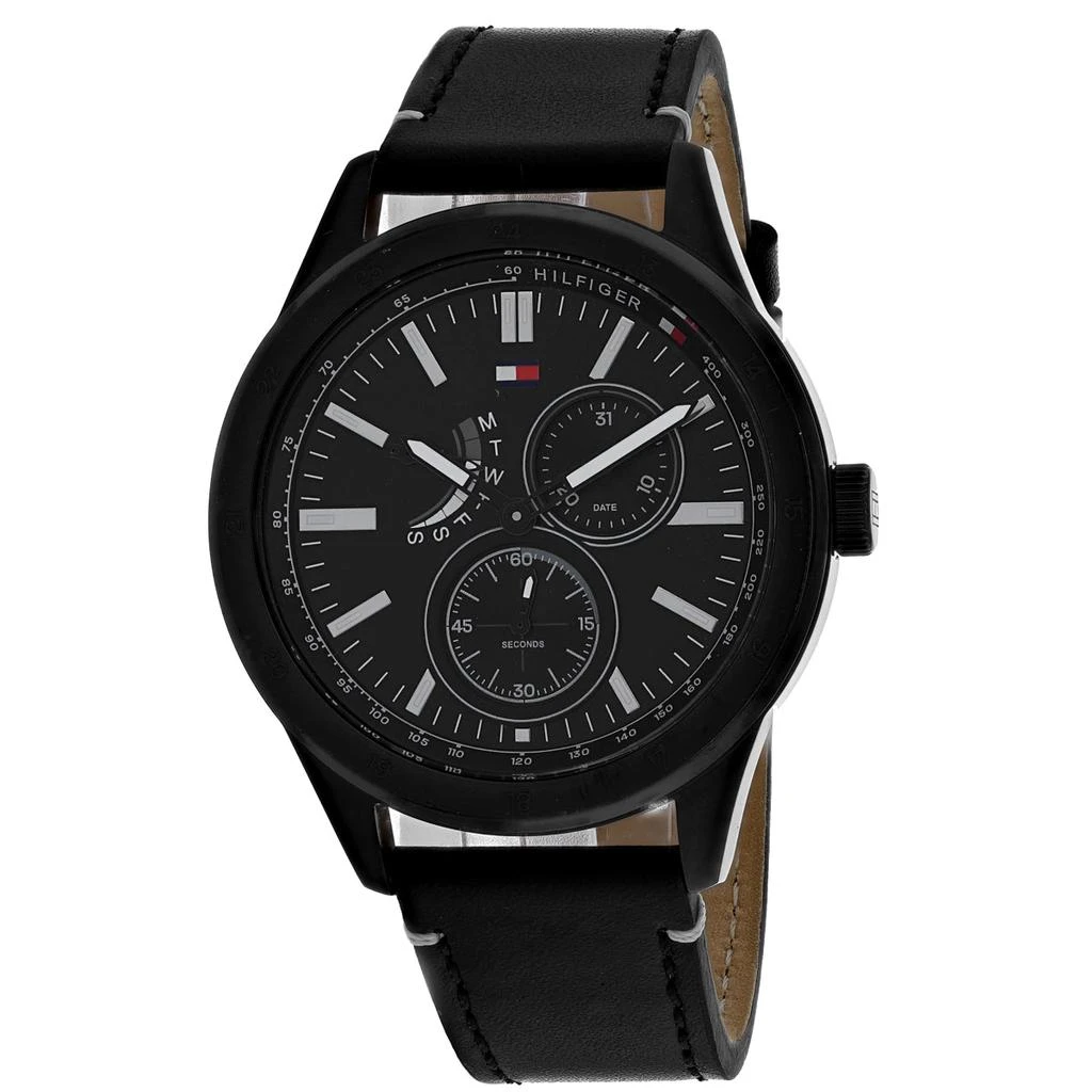 商品Tommy Hilfiger|Tommy Hilfiger Men's Black dial Watch,价格¥1066,第1张图片