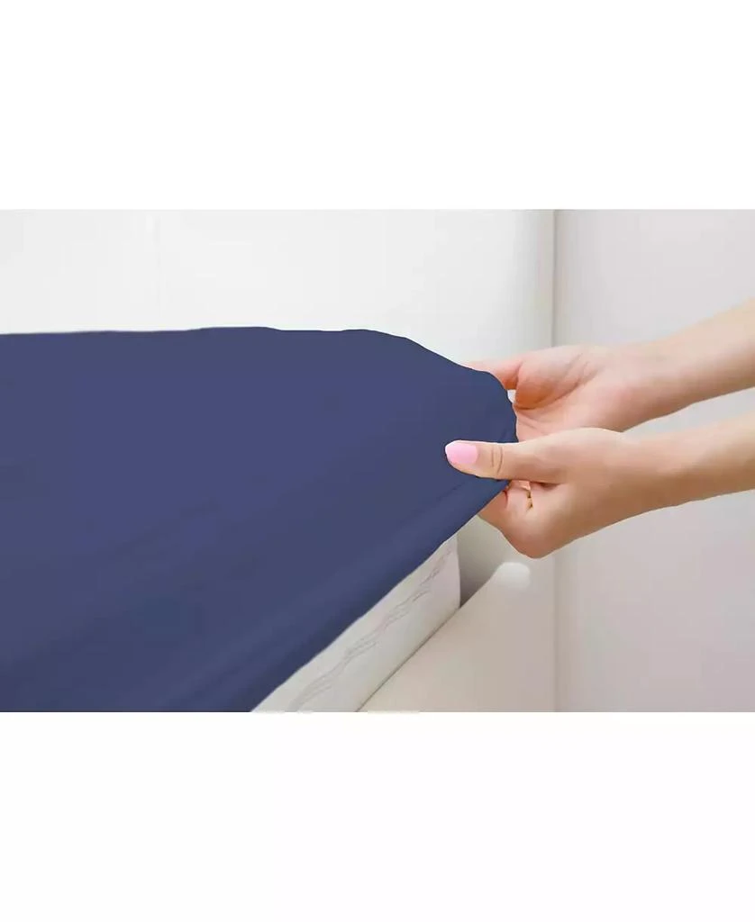 商品Superity Linen|100% Premium Cotton Fitted Sheet - Soft and Breatheable - 200 Thread Count - California King Size - Taupe,价格¥186,第3张图片详细描述