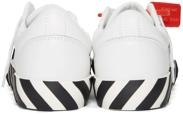 商品Off-White|White & Black Low Vulcanized Sneakers 鞋,价格¥2605,第4张图片详细描述