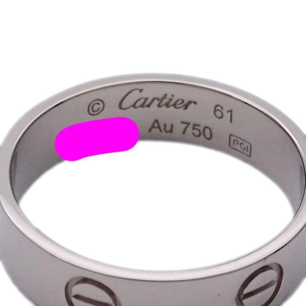商品[二手商品] Cartier|Cartier Love 18K White Gold Ring EU 61,价格¥7819,第5张图片详细描述