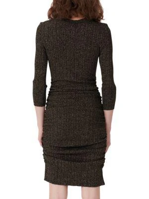 商品Maje|Rimaldie Knit Lurex Short Dress,价格¥976,第2张图片详细描述