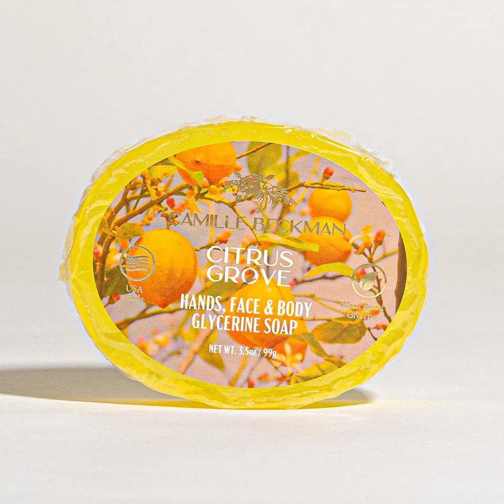 商品Camille Beckman|Glycerine Bar Soap Citrus Grove 3.5oz,价格¥37,第1张图片