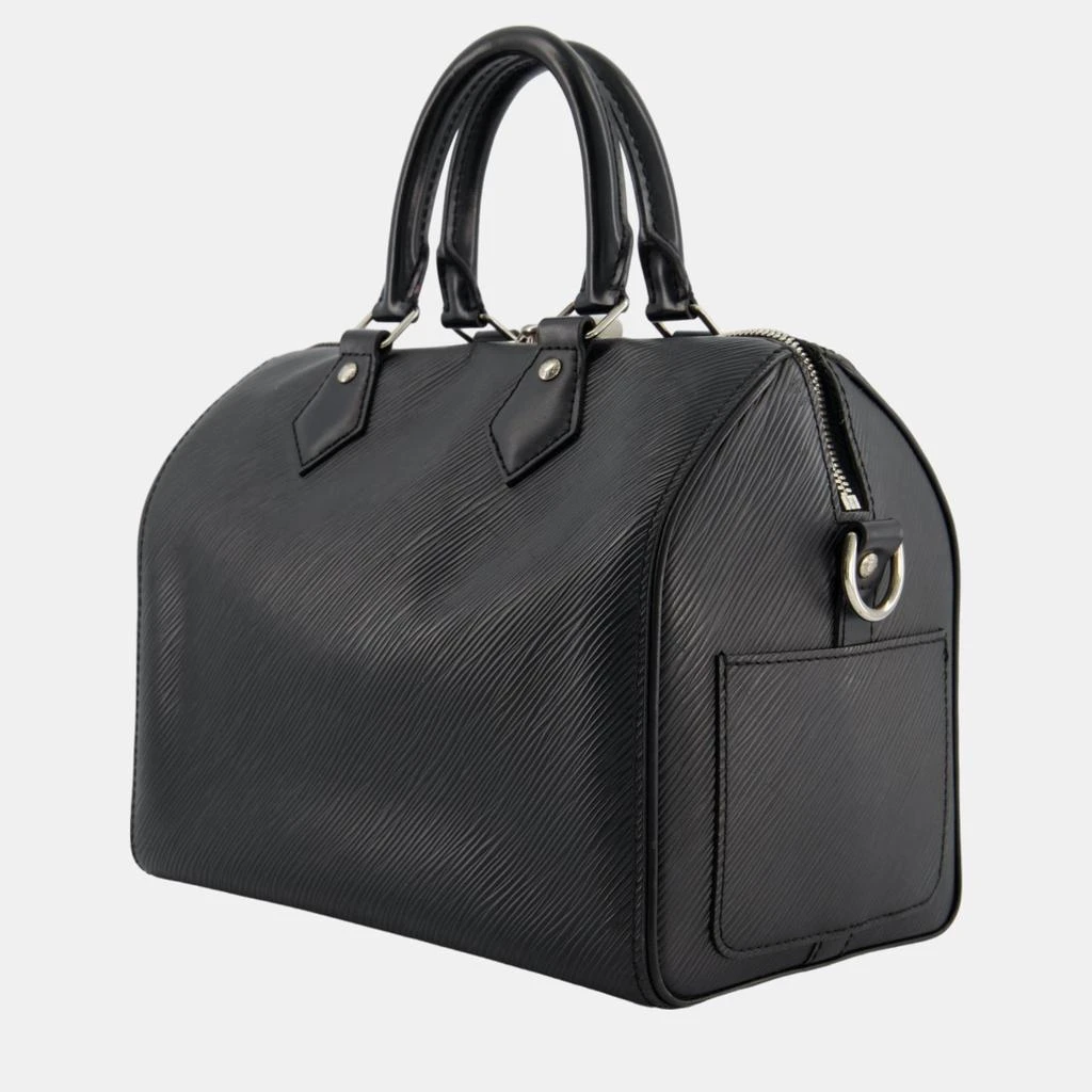 商品[二手商品] Louis Vuitton|Louis Vuitton Black 25 Speedy Bag Bandouliere in Epi Leather and Silver Hardware,价格¥9890,第4张图片详细描述