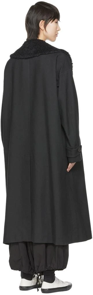 商品Adidas|Black Double-Breasted Coat,价格¥9582,第3张图片详细描述