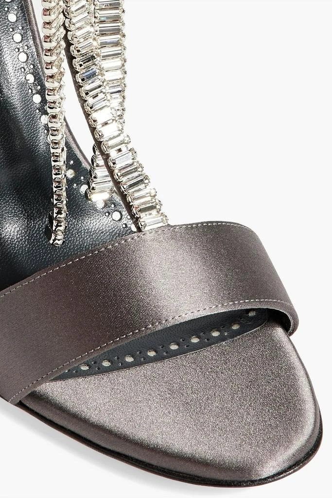 商品Manolo Blahnik|Bambi 105 crystal-embellished satin sandals,价格¥5664,第4张图片详细描述