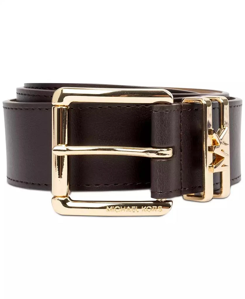 商品Michael Kors|Women's Genuine Leather Logo Belt,价格¥430,第1张图片