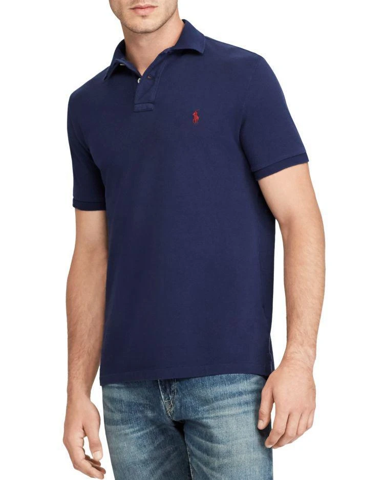 商品Ralph Lauren|Custom Slim Fit Weathered Mesh Polo Shirt,价格¥636,第1张图片