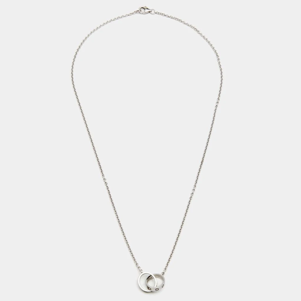 商品[二手商品] Cartier|Cartier Love Interlocking Loops 18k White Gold Necklace,价格¥10741,第2张图片详细描述