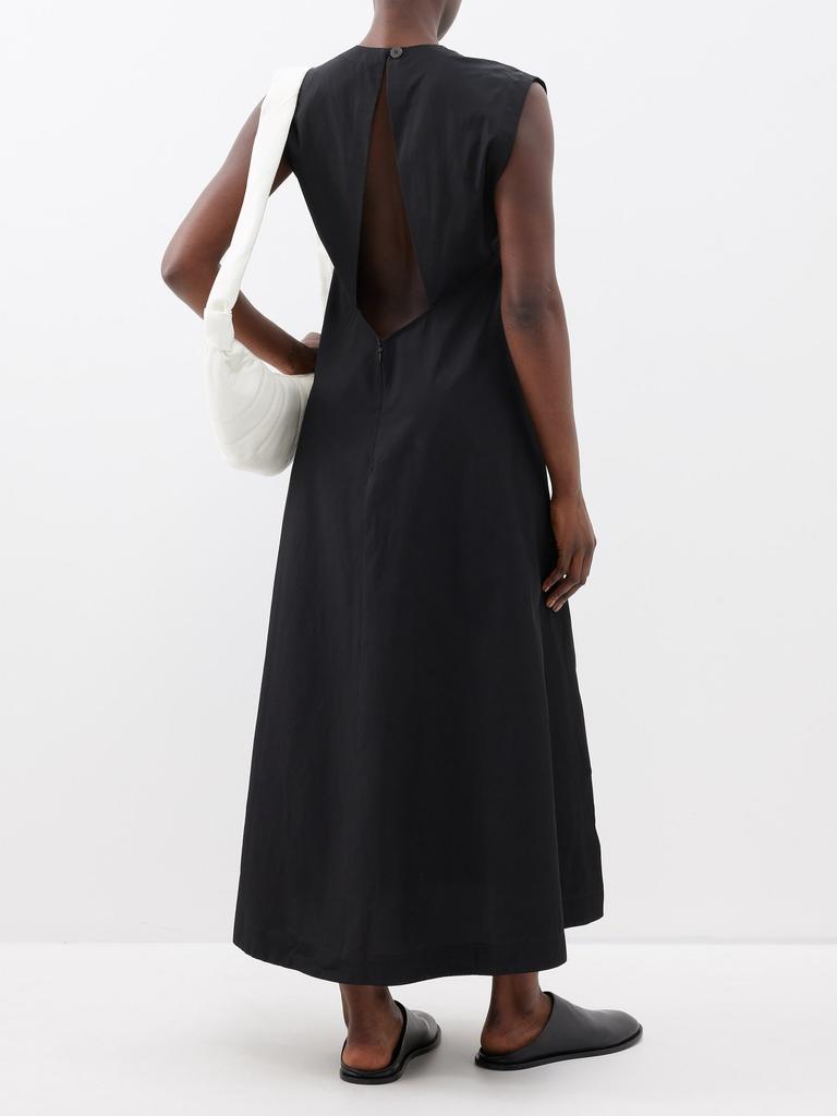 Sevan open-back twill sleeveless dress商品第5张图片规格展示